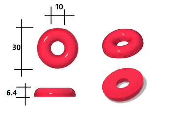 3ml Anello di pesca silicone stampo gommoso - 108 cavità - 0