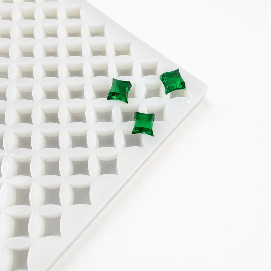 Stampo commerciale in silicone ad alto numero di cavità per pianificare la produzione sfusa di caramelle gommose