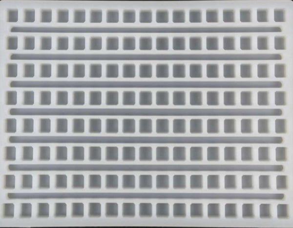 Stampo gommoso universale per cubetti di deposito da 2,3 ml - 136 cavità