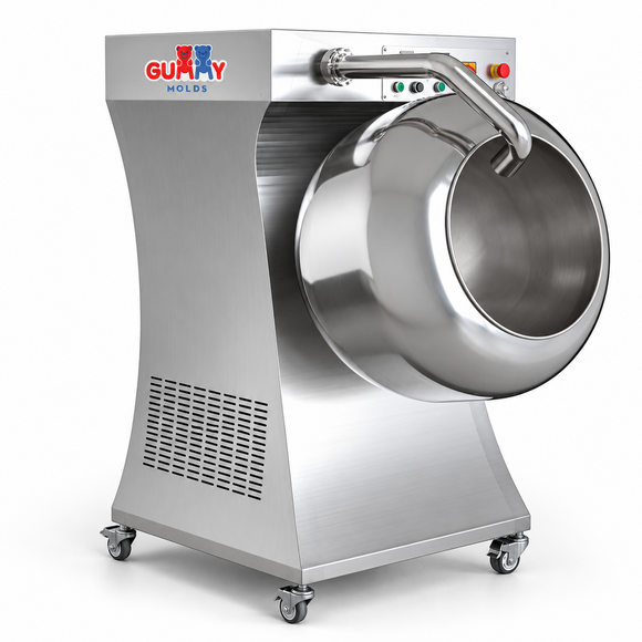 400mm commercial chocolate coating pan machine with built-in heating and cooling