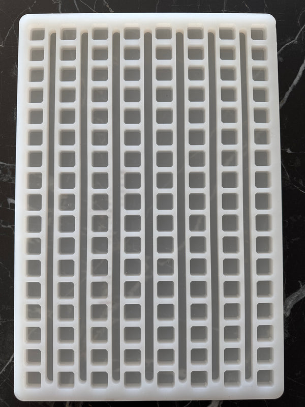 Stampo gommoso universale per cubetti di deposito da 2,3 ml - 136 cavità