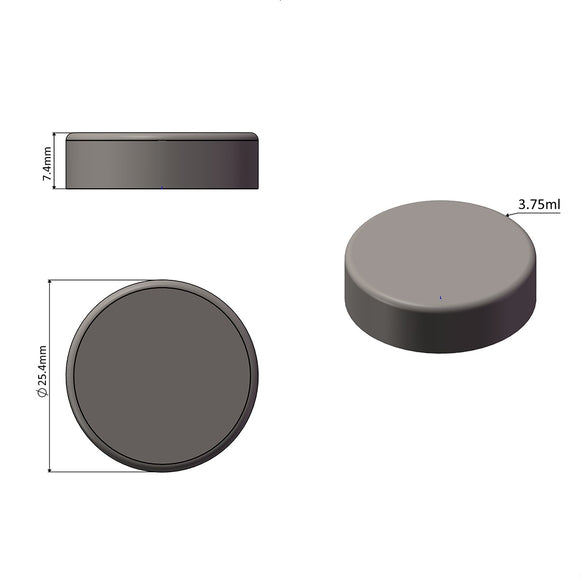 3,75 ml di gummy stampo di moneta