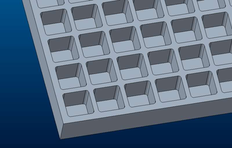 Stampo gommoso da 8 ml di cubo - 192 cavità