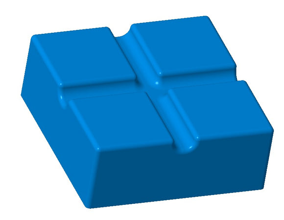 Stampo gommoso da 6 ml di mattoni - 204 cavità