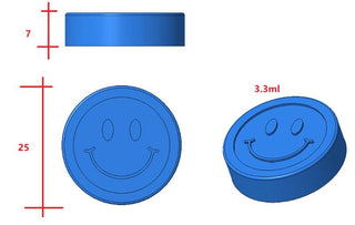 Stampo gommoso per monete con faccina da 3,3 ml