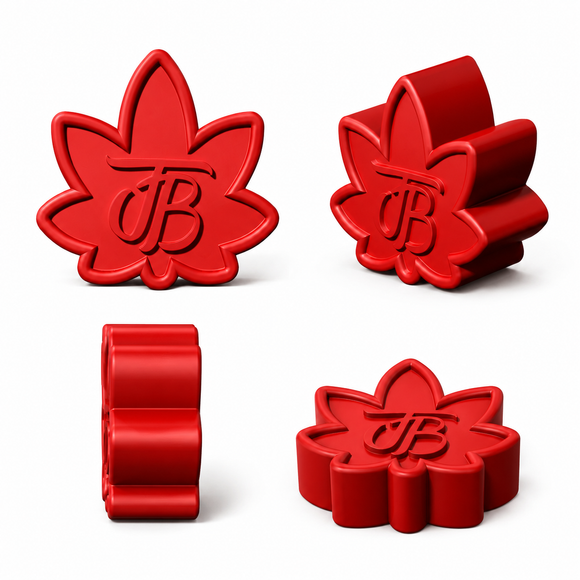Stampi in silicone personalizzati per caramelle gommose - progetto 3D, logo a foglia