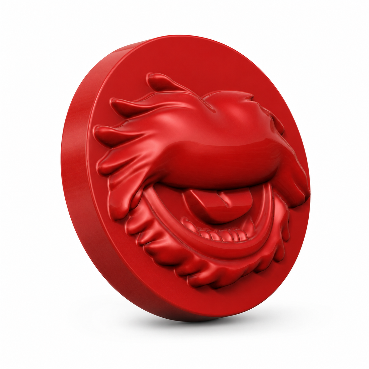 Custom monster logo gummy mold 3D design