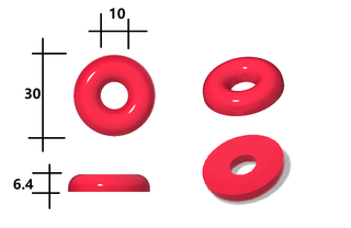 Stampo gommoso in silicone per anelli di pesca da 3 ml - 108 cavità