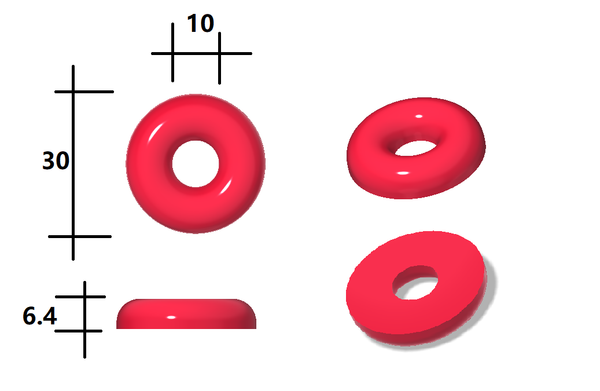 Stampo gommoso in silicone per anelli di pesca da 3 ml - 108 cavità