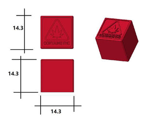 Logo di conformità dello stampo a cubo da 2,9 ml - 391 cavità