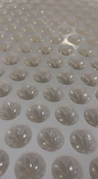 Stampo per erbacce in silicone a foglia rotonda da 3,1 ml